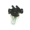 Filtr ciśnieniowy 1/2"  50 Mesh wkład Inox niebieski przezroczysty