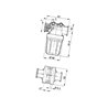 3240T023 Filtr liniowy Arag 1/2" 50 Mesh wkład Inox niebieski przezroczysty