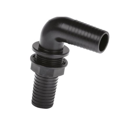 Złączka ścienna 90° do otworu w ścianie nakrętka 1/2" Geoline