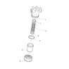 3244042 Filtr liniowy Arag 1" 32 Mesh wkład Inox czerwony
