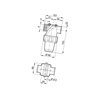 3244043 Filtr liniowy Arag 1" 50 Mesh wkład Inox niebieski