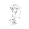 32820535 Filtr liniowy Arag 1i1/4" 80 Mesh wkład Inox żółty