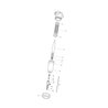 3282153 Filtr liniowy Arag 1i1/4" 50 Mesh wkład Inox niebieski zawór