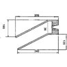 Palec zgrabiarki 370x122mm, lewy Bautz