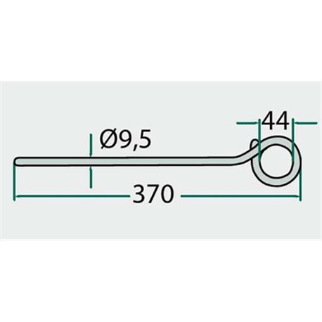 Palec zgrabiarki 370x140mm, pasuje do Claas