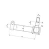 Końcówka drążka 1851618M2, 1851618M91, HM1851618, 
 Massey Ferguson,