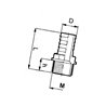 Złącze Arag proste gwint zew. 1i1/4" do węża 25mm
