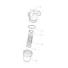 32420335 Filtr liniowy Arag 3/4" 80 Mesh wkład Inox żółty