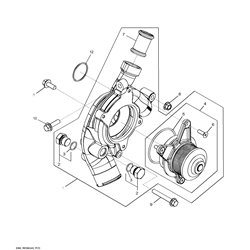 RE556137 John Deere Pompa cieczy chłodzącej oryginał John Deere