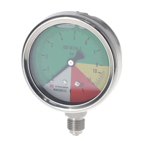 Manometr opryskiwacza 63mm, 0-25 bar, 1/4" dolne, MA630825E