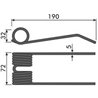 Palec podbieracza, 189/70/32 fi 5,0mm, New Holland