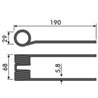 Palec podbieracza, 190/68/0 fi 5,6mm, pasuje do Claas