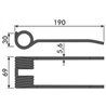 Palec podbieracza, 190/76/28 fi 6,0mm, pasuje do Claas