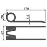 Palec sprężysty podbieracza Deutz-Fahr VF06572888 Deutz Fahr 9006572888009