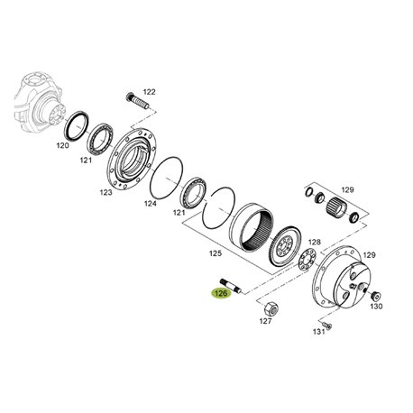 Śruba koła 0011664860 Claas 0011664860