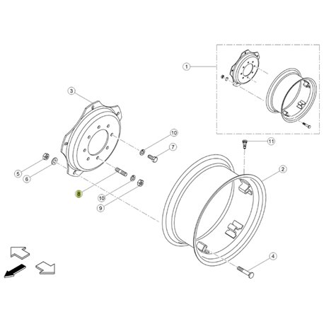 Śruba koła 0016013170 Claas 0016013170