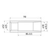 Tuleja zęba 51x110mm -25/35,5 5193KK221095N Non Original 8716106972616