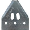 Nożyk kosy 3,5mm, szer.76/   dł.82mm -nit 6,3/ górnoryflowany droby ząb Schumacher 14574.03, H201602, AH168212