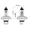 Żarówka 12V 60/55W H5 P45t Kramp Żarówki KRAMP