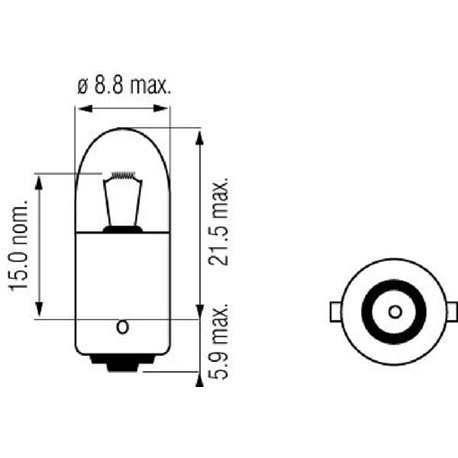 Żarówka 12V 2W BA9s Żarówki KRAMP