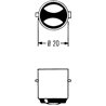 Żarówka S1 12V 25/25W BA20D Żarówka BA20d Hella 4082300165234