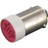 Żarówka LED BA9S, 24V czerwona Lampa LED, BA9S New-Elfin 8052878000639