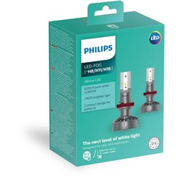 Żarówka LED H8 12V PGJ19-1 biała Philips Żarówki LED Philips H8 PGJ19-1 (BRAK NORMY ECE)