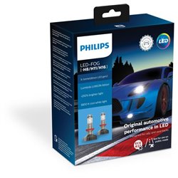 Żarówka LED H8 13.2V PGJ19-1 biała Philips Żarówki LED Philips H8 PGJ19-1 (BRAK NORMY ECE)