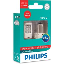 Żarówka LED P21W 12V 21W BA15s czerwona Philips Żarówki LED Philips P21W BA15s (BRAK NORMY ECE)