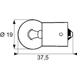 Żarówka 12 V 10W BA15s Żarówki BA15s Philips 8711500483430