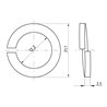 Podkładka sprężysta M12x21.1x2.5 mm, stal ocynk DIN127a kg Kramp 5700037491165