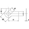 Podkładka odginana M6x12.5x0.5 mm, stal DIN463