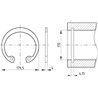 Pierścień segera wewnętrzny 160x4,0 mm Kramp 5700033445568