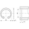 Pierścień segera wewnętrzny 160x4,0 mm Kramp 5700033445568