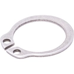 Pierścień zabezpieczający zewnętrzny RVS , 15 mm