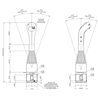 Ładowacz czołowy - Joystick z 1 przyciskiem do linek z kulką Indemar D210-IMCL60191B
