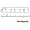Zabezpieczenie łyżki przed ścieraniem Chocky 240x65x23 mm nacinane
