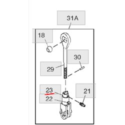 R243217 John Deere Widełki wieszaka JD