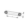 Pierścień oring, 19  x  3 mm,