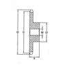 Koło łańcuchowe 13 zębów 12B-1(3/4"x7/16") hartowane Kramp 8030-212013Z1GH