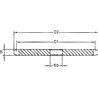 Koło łańcuchowe 49 zębów 16B-1(1"x17,02mm) Kramp 8031-116B049Z1