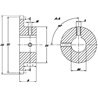 Koło łańcuchowe 11 zębów 16B-1(1"x17,02mm) otwór 35 mm Kramp 8719607023504