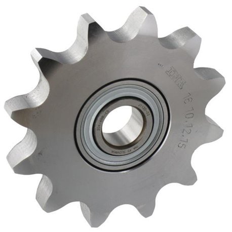 Koło napinacza łańcucha 16B-1"x0,67"(17,02mm) Z12, otwór 20 INA/FAG 4012802789744