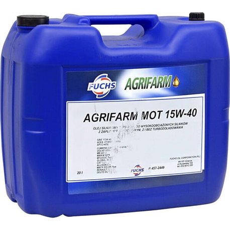 Olej silnikowy Fuchs 15W40 Agrifarm MOT, 20 l