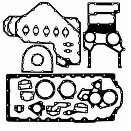 4224613M91 Massey Ferguson Zestaw uszczelek dół silnika Valtra