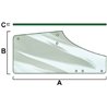 L77648 Szyba John Deere drzwi, prawa, Vapormatic 5035776844881