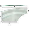 R198625 Szyba John Deere drzwi, prawa, Vapormatic 5035776634925