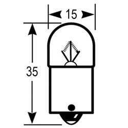 Żarówka BA15s 12V 5W