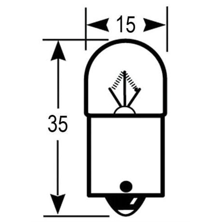 Żarówka BA15s 12V 10W