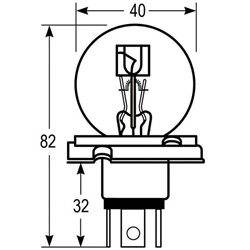 Żarówka P45t 12V 45/40W